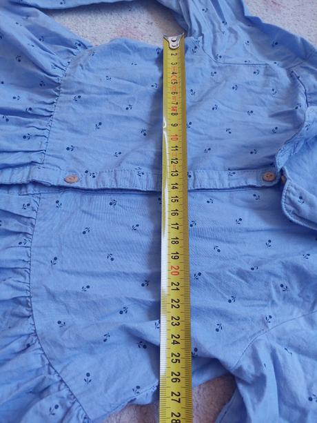 Modré saty h&m veľ.98/104, h&m,98