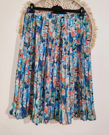 Plisovaná midi sukňa, xl