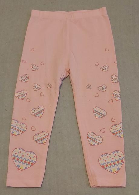 Legíny ružové so srdiečkami 86, pepco,86