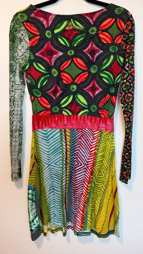 Desigual štýlové pestrofarebné šaty, desigual,l