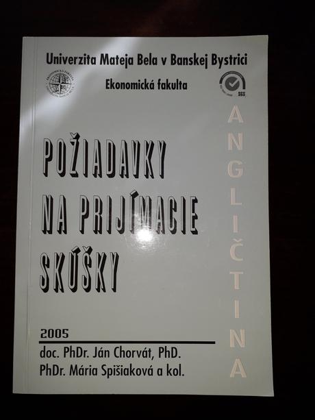 Požiadavky na prijímacie skúšky - angličtina, 