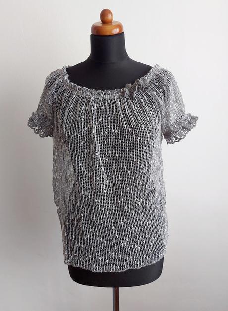 Top, tričko dierkované, m