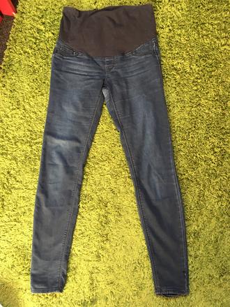 Tmavomodré tehotenské rifle vel. 36/38 h&m, h&m,36