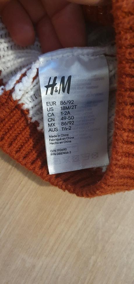 Ciapka h&m 86/92, h&m,86