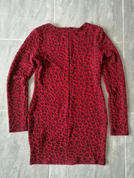 Čiernočervené šaty ax paris, v42-44, 42