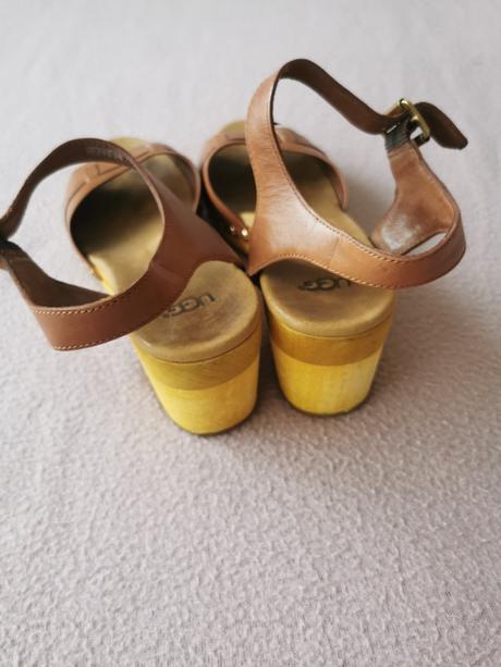Ugg drevaky- ugg janie leather sandals, ugg,38