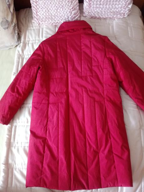 Červená dlhá bunda., xl