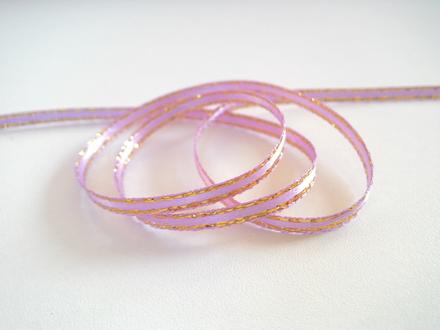 Stuha lurexová 3 mm fialková, 