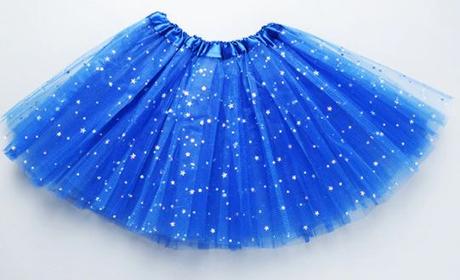 Tutu sukna tylova s trbietkami  hviezdickami rozne, <50 - xs