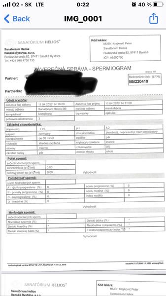 Zlé výsledky spermiogramu