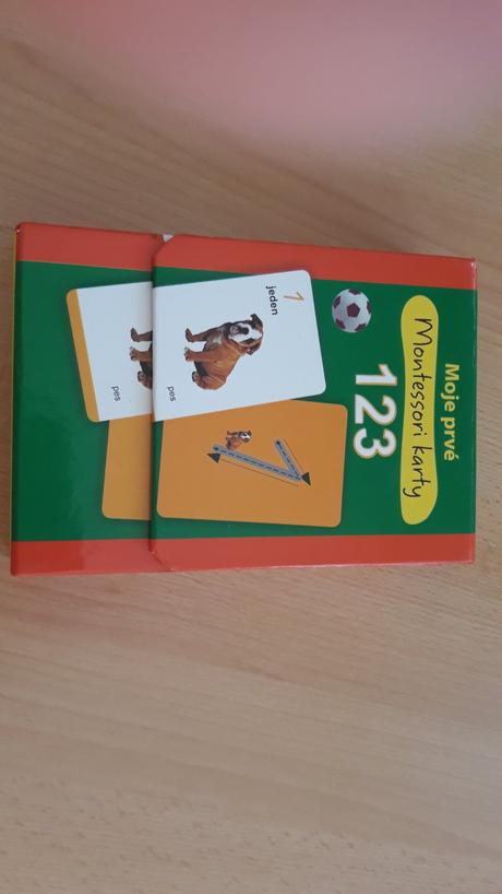 Montessori karticky cisla, 