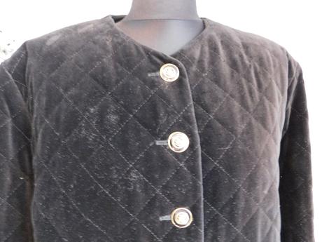 Damsky luxusny zamatovy polokabat, 42