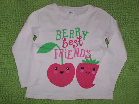 Tričko s čerešničkou a jahôdkou, f&f,104