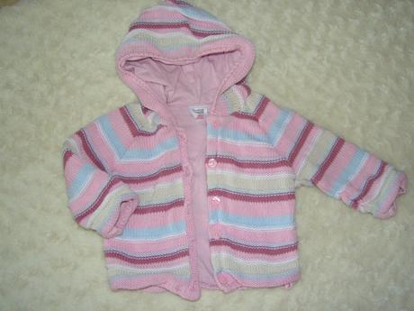 Podšitý svetrík pre dievčatko, marks & spencer,68