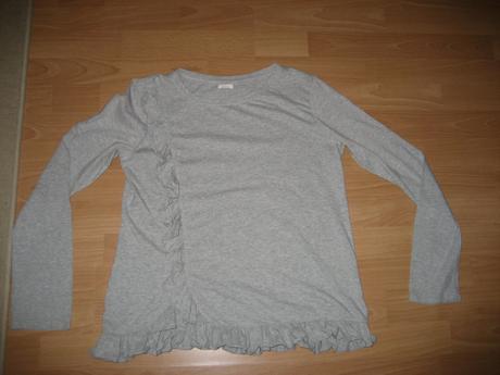 Sive tričko s volánikom, next,164