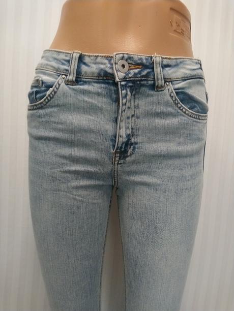 Dámske modré elastické rifle, denim, xs, denim,xs