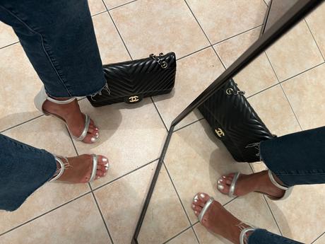 Strieborné sandálky., 36