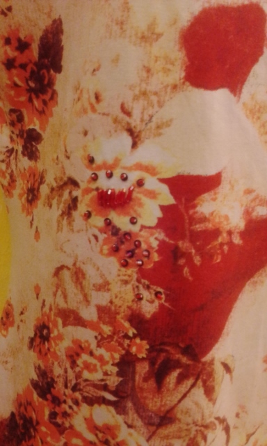 Dámsky elastický top bez rukávov, farebný vzor, xl