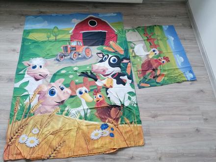 Obliečky farma, šírka (cm): 70,dĺžka (cm): 90