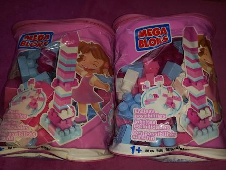 Mega bloks - veľký set - princezné , jednorožci,