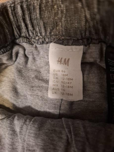 Podšité nohavice, h&m,86