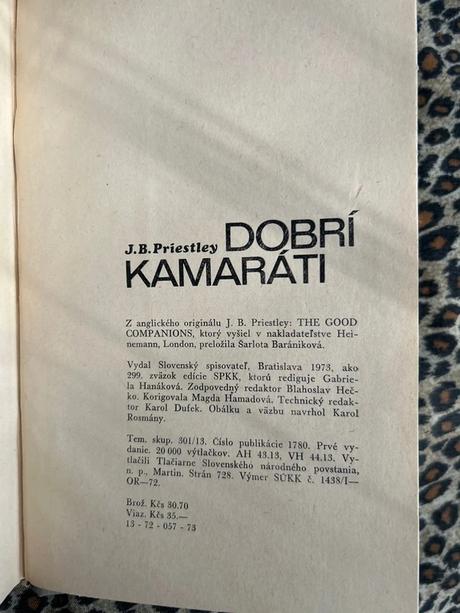 Dobrí kamaráti - john boynton priestley, 