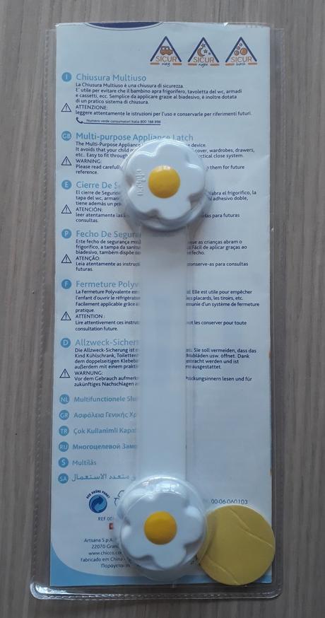 Bezpečnostný zámok na chladničku chicco, chicco