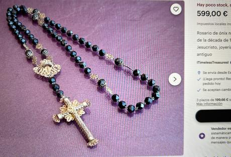 Starožitný ruženec z 19.stor., 