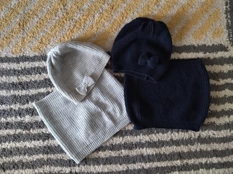 Šedý set s mašličkou 110/128, h&m,116