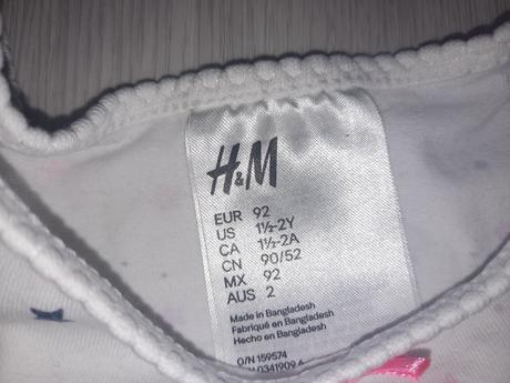 4x dievčenské tielko, h&m,92