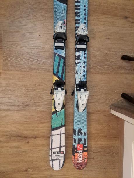 Lyže 137 head+ viazanie, head,130-139 cm