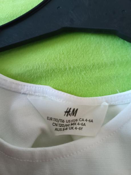 Dievčenské šaty, h&m,110
