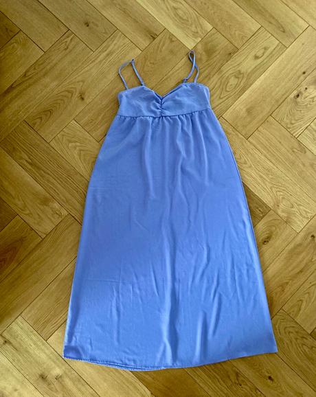 Fialove maxi saty, h&m,s