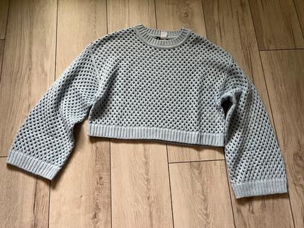 Pulovér z dierkovaného úpletu, h&m,s