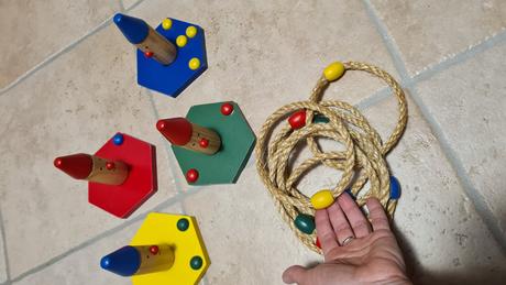 Hádzanie kruhov pekný stav, 