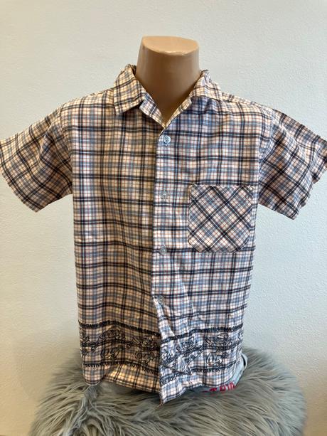 Chlapčenská košeľa so vzorom outfit (122), outfit,122