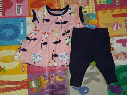 Komplet šaty a legíny, 50