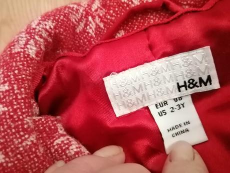 Detský kabát, h&m,110