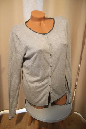 Šedý kardigan, xl, xl