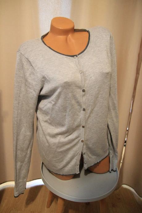 Šedý kardigan, xl, xl