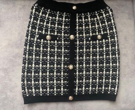 Pletený sukňový kostým  (súprava) veľ.m/38, 