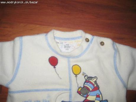 Flisová mikinka so zvieratkami -hm, h&m,80