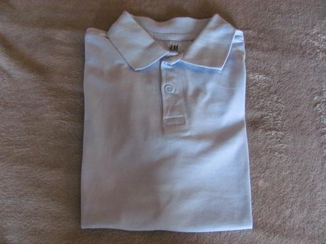 Modré tričko, h&m,134