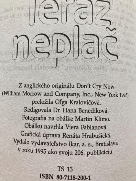 Teraz neplač (1995), 