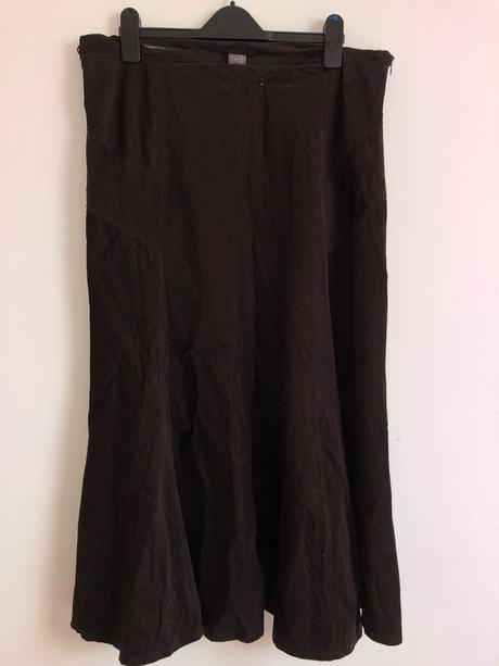 Tmavohnedá sukňa, xl