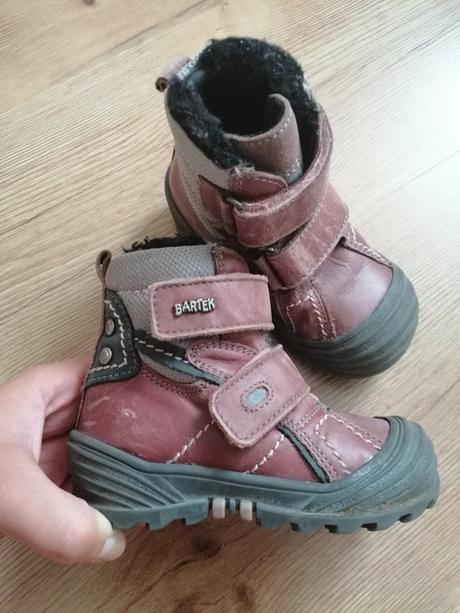 Kožené teplé čižmy/snehule bartek, bartek,23