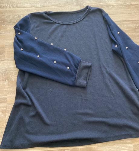 Tričko/blúzka rukávy ako na blúzke s korálkami, xl