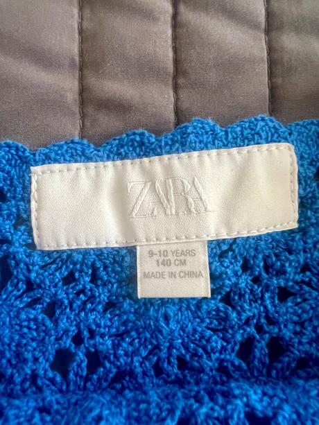 Hackovany crop top, zara,140