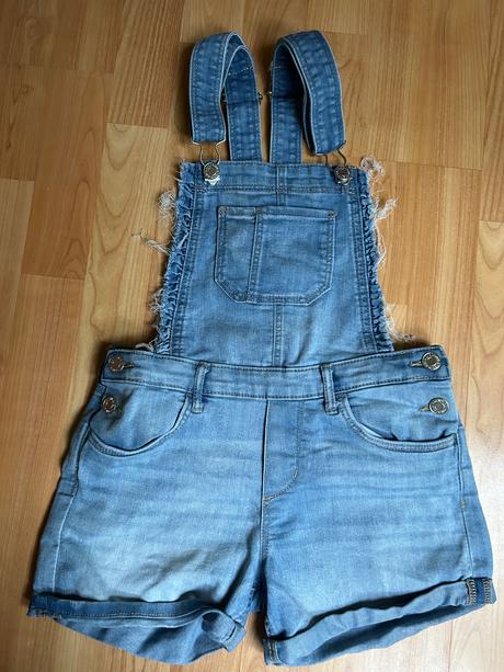 Kraťasy na traky9-10, denim,140