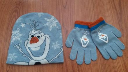 Čiapka a rukavice frozen olaf (obvod do 50 cm), disney